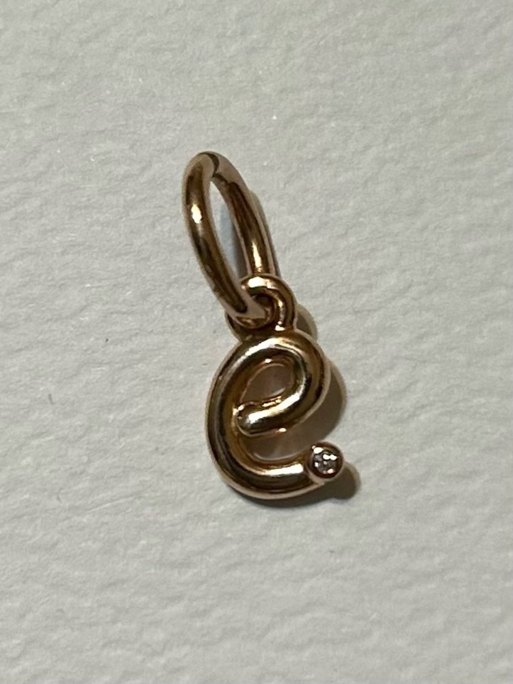 Pandora Initial 'e' bangle Charm